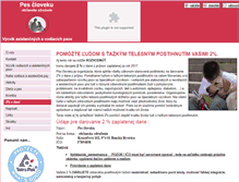Tablet Screenshot of pescloveku.sk